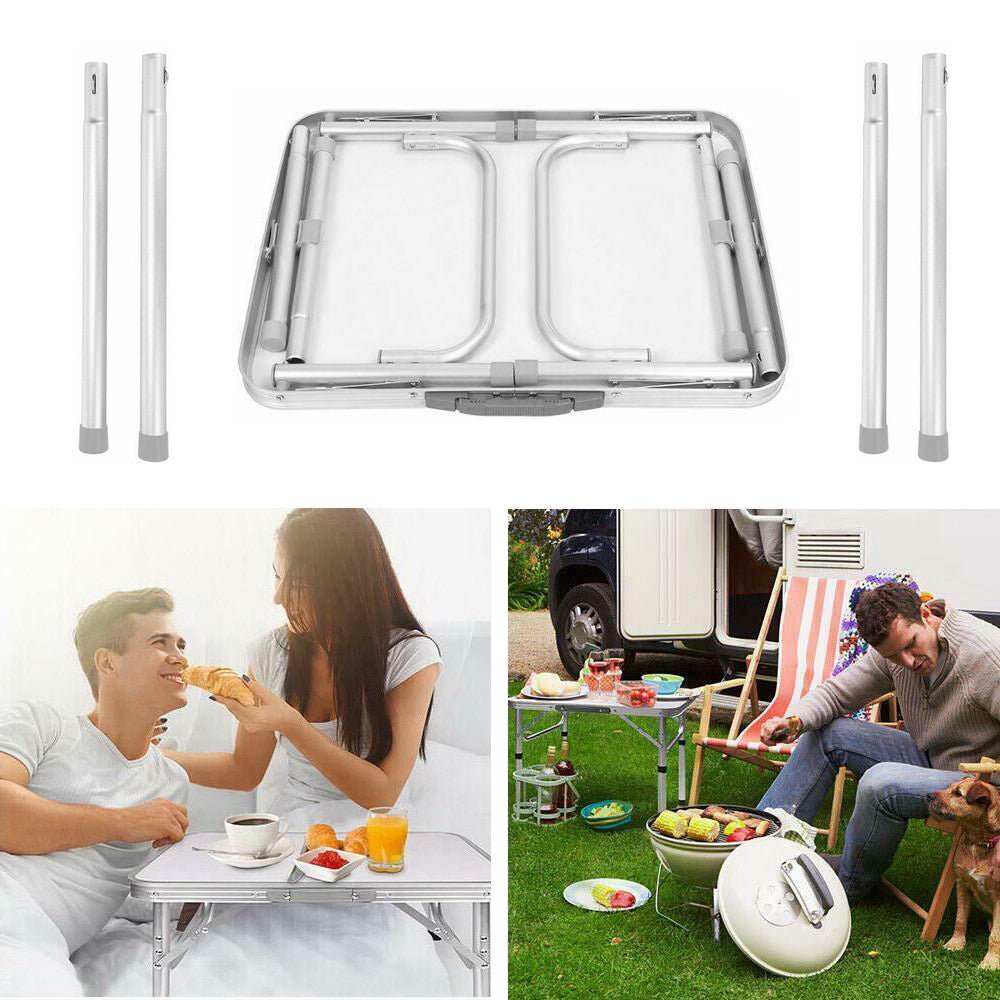 Outdoor Camping Folding Table Picnic Foldable Tables Aluminium Portable BBQ Desk - Factory Direct Shop