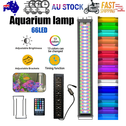 LED Light 40cm Full Spectrum Aquarium Lighting Aqua Plant Fish Tank Lamp 15W - Factory Direct Shop