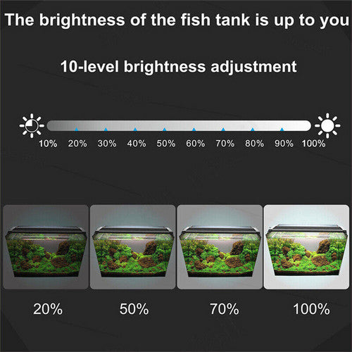 LED Light 40cm Full Spectrum Aquarium Lighting Aqua Plant Fish Tank Lamp 15W - Factory Direct Shop