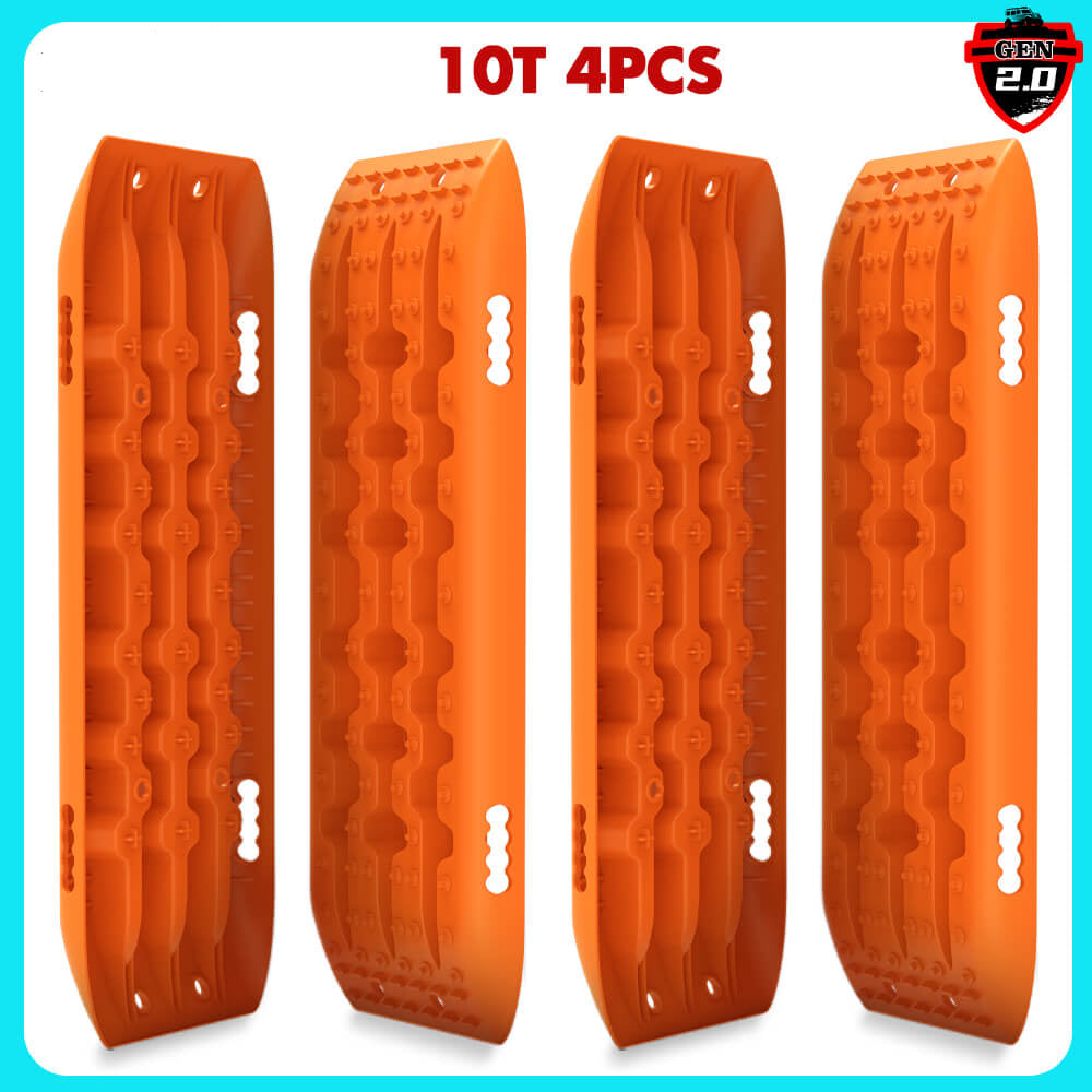 Four orange tire covers with text '10T 4PCS' and a brand logo on a white background.