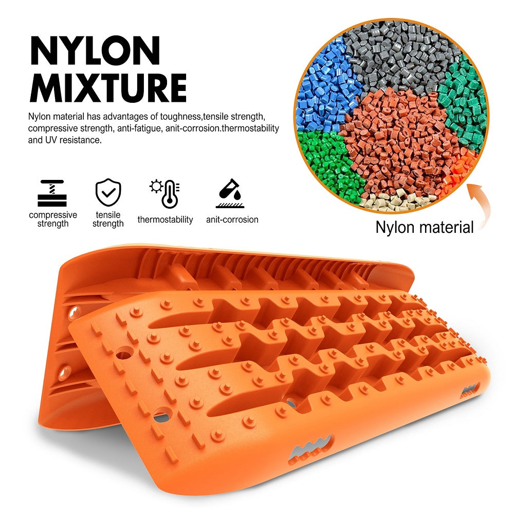 Orange dog ramp with nylon mixture material details on a white background