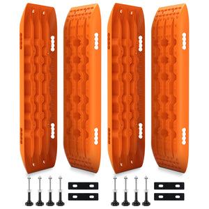 X-BULL 4WD Recovery tracks 10T 2 Pairs/ Sand tracks/ Mud tracks/  Mounting Bolts Pins Gen 2.0 -Orange