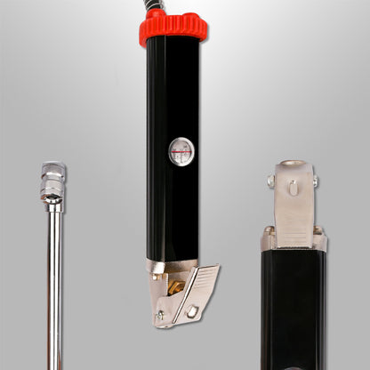Three mechanical components on a gray background