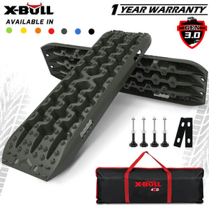X-BULL 4X4 Recovery tracks Sand tracks KIT Carry bag mounting pin Sand/Snow/Mud 10T 4WD-OLIVE Gen3.0