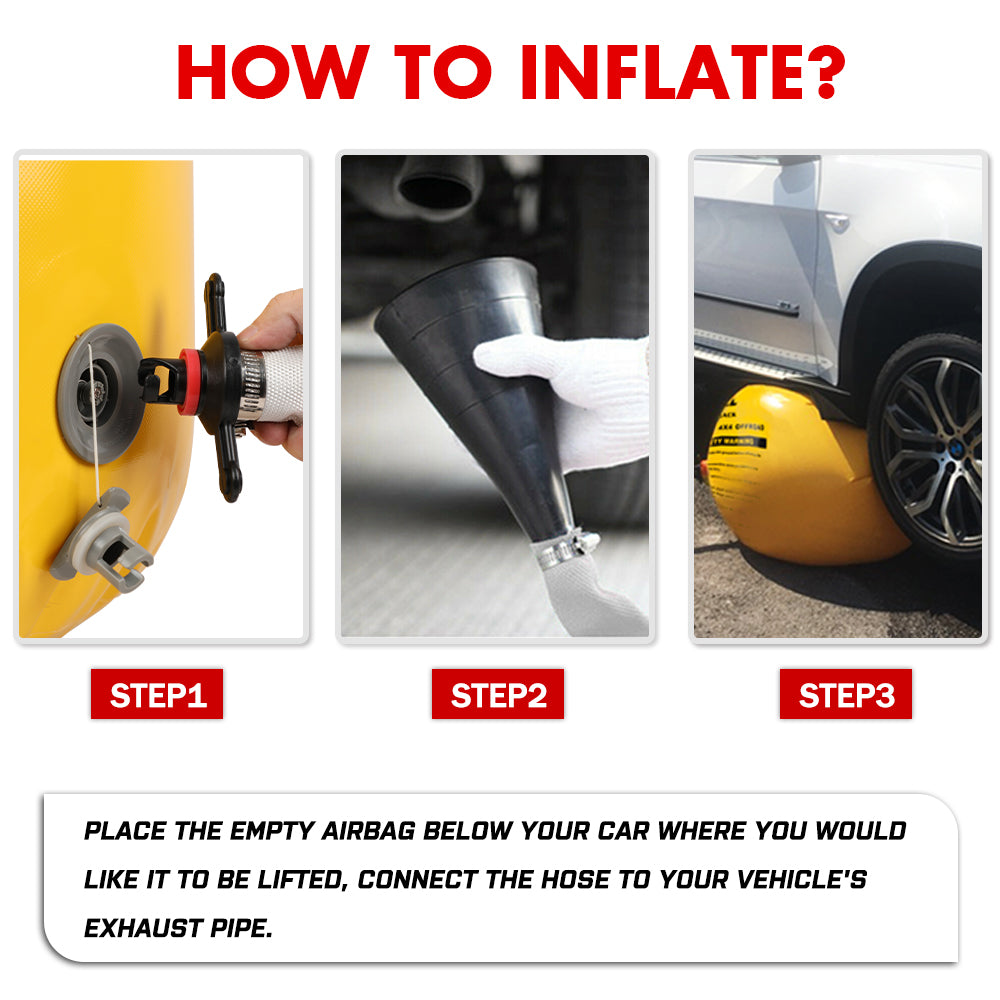 X-BULL Exhaust Jack Recovery Jack Air Bag Multi Layer Truck Rescue Kit 4x4 4WD 10 Units