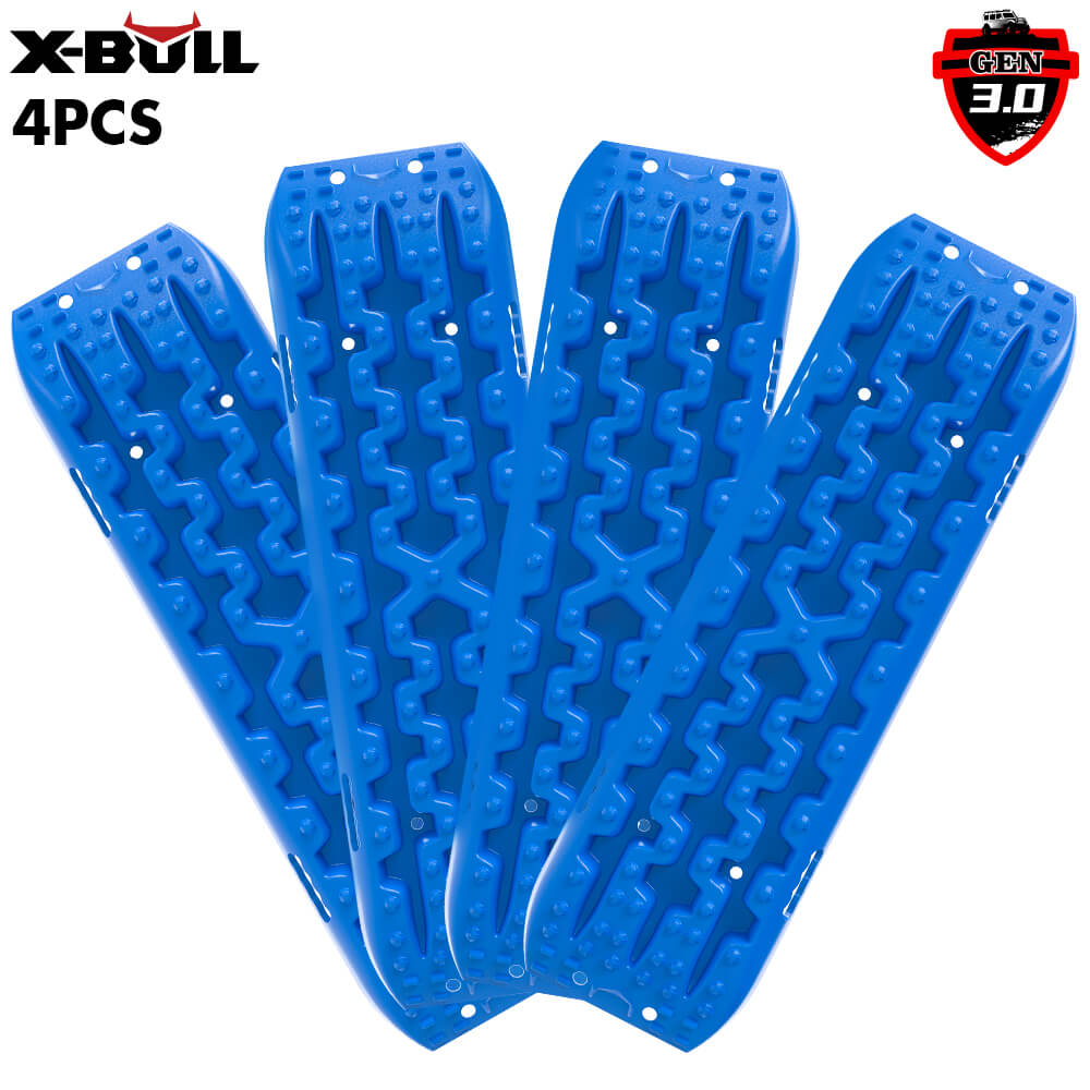 X-BULL Recovery tracks Mud Snow / Sand tracks / Grass 4X4 Caravan 2pcs 4WD Gen 3.0 - Blue