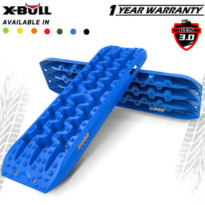 X-BULL 4X4 Recovery tracks Mud Snow / Sand tracks / Grass 4X4 Caravan 2pcs 4WD Gen 3.0 - Blue