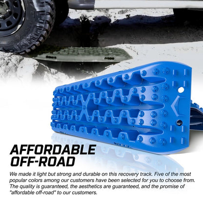 X-BULL 4X4 Recovery tracks Mud Snow / Sand tracks / Grass 4X4 Caravan 2pcs 4WD Gen 3.0 - Blue