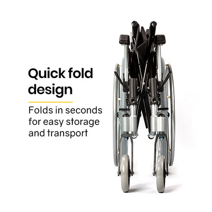 Wheelchair 130kg Capacity 24 inch Seat Width 46cm

The Wheelchair offers a sturdy frame with a 130kg capacity and a spacious 24 inch seat width for maximum comfort and mobility. With its durable construction and ample room, this wheelchair provides reliable and safe transportation for individuals with limited mobility.