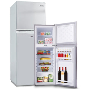 GECKO 142L Upright Portable Fridge Freezer 12V/24V/240V-Silver