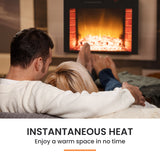 CARSON 65cm Electric Fireplace Heater Wall Mounted 1800W