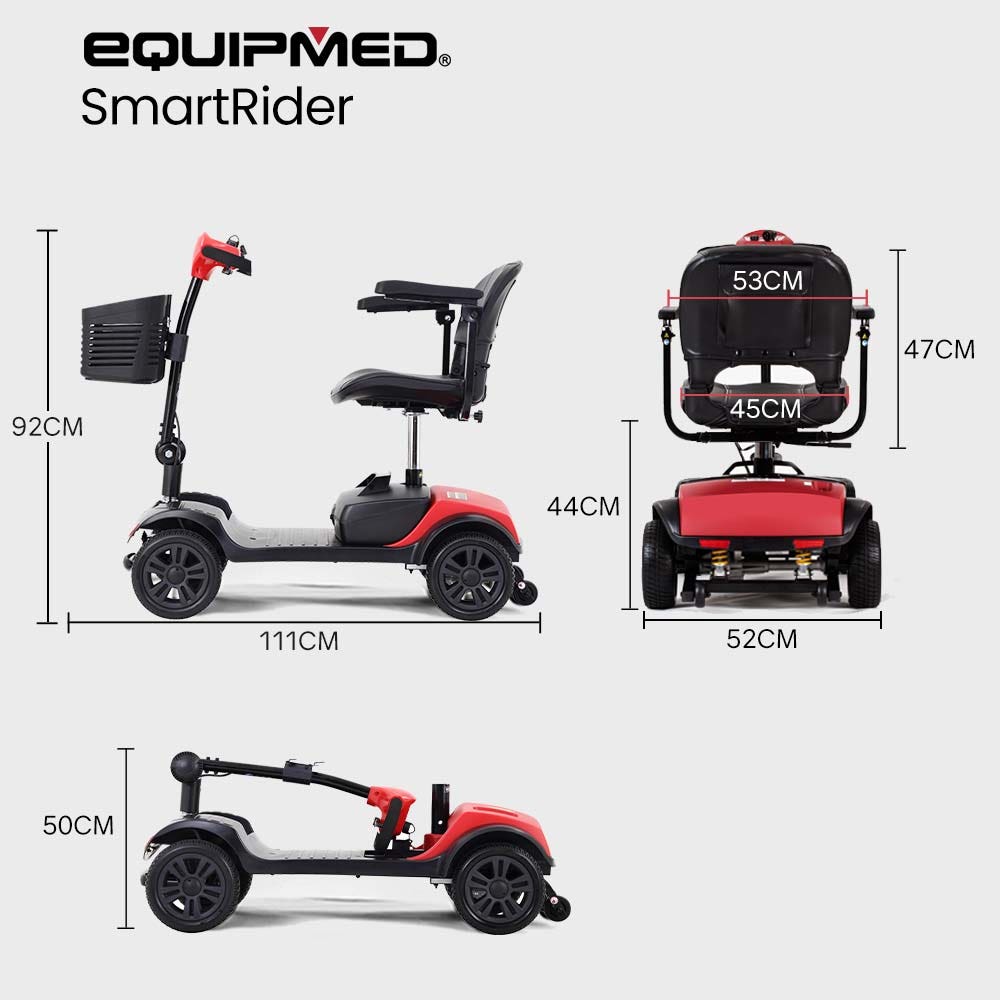Electric Mobility Scooter Black & Red