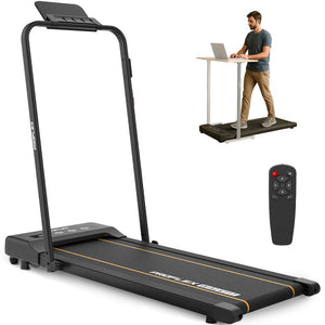 PROFLEX Electric Walking Pad Under Desk Treadmill, Compact Foldable Size, Tablet Holder, LCD Display, Walk or Light Jog