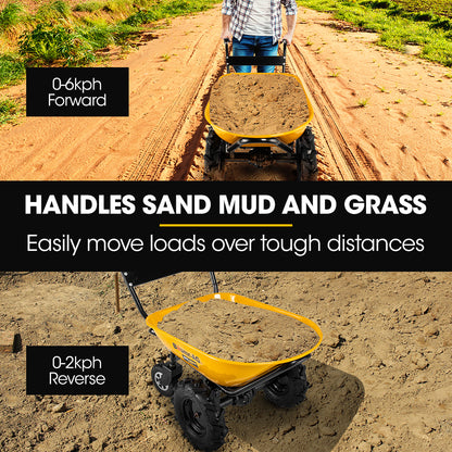 Electric Wheelbarrow Baumr-AG 40V Battery 100L Bucket 4 Wheel, 260kg Capacity

Introducing the Baumr-AG 4 Wheeled BPR-800E: The 40V Battery Powered 100L 2WD Wheelbarrow is designed to revolutionise your heavy-duty material hauling. It has powerful features and offers efficient operation, this wheelbarrow is a game-changer for job sites, farms and landscaping tasks.