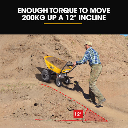 Electric Wheelbarrow Baumr-AG 40V Battery 100L Bucket 4 Wheel, 260kg Capacity

Introducing the Baumr-AG 4 Wheeled BPR-800E: The 40V Battery Powered 100L 2WD Wheelbarrow is designed to revolutionise your heavy-duty material hauling. It has powerful features and offers efficient operation, this wheelbarrow is a game-changer for job sites, farms and landscaping tasks.