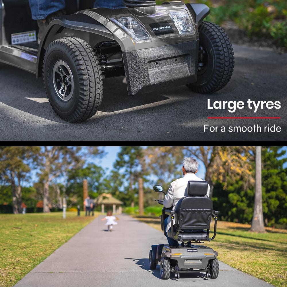 Electric Mobility Scooter 30km Max Range 180kg capacity Grey

The Electric Mobility Scooter offers a 30km maximum range and a weight capacity of 180kg. This scooter provides convenient and reliable transportation for individuals with limited mobility. With its sleek grey design, it combines functionality with style. Perfect for running errands or enjoying outdoor activities, this scooter will give you the freedom to go where you want with ease and comfort.