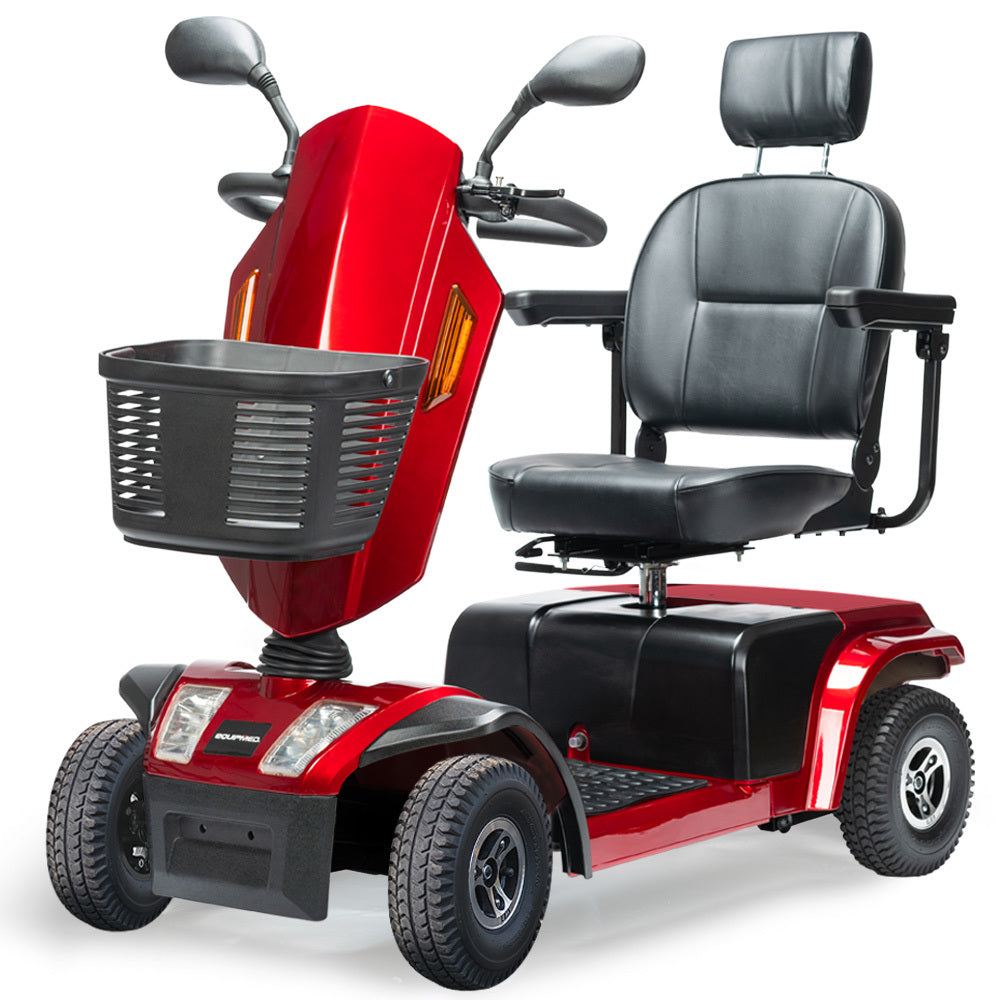 Electric Mobility Scooter Varied Terrain, 200kg Capacity Mobility Scooter - Red

The Electric Mobility Scooter in Red offers a max range of 30km and a high weight capacity of 180kg. Designed for varied terrains, this expertly crafted mobility scooter provides reliable and comfortable transportation for individuals weighing up to 200kg.