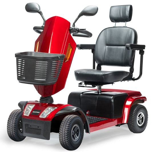 Electric Mobility Scooter Varied Terrain, 200kg Capacity Mobility Scooter - Red

The Electric Mobility Scooter in Red offers a max range of 30km and a high weight capacity of 180kg. Designed for varied terrains, this expertly crafted mobility scooter provides reliable and comfortable transportation for individuals weighing up to 200kg.