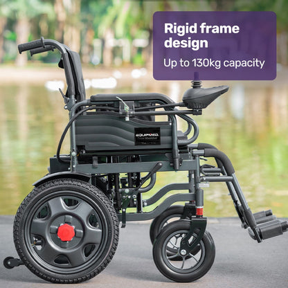 Electric Wheelchairs Folding Long Range 20KM Black