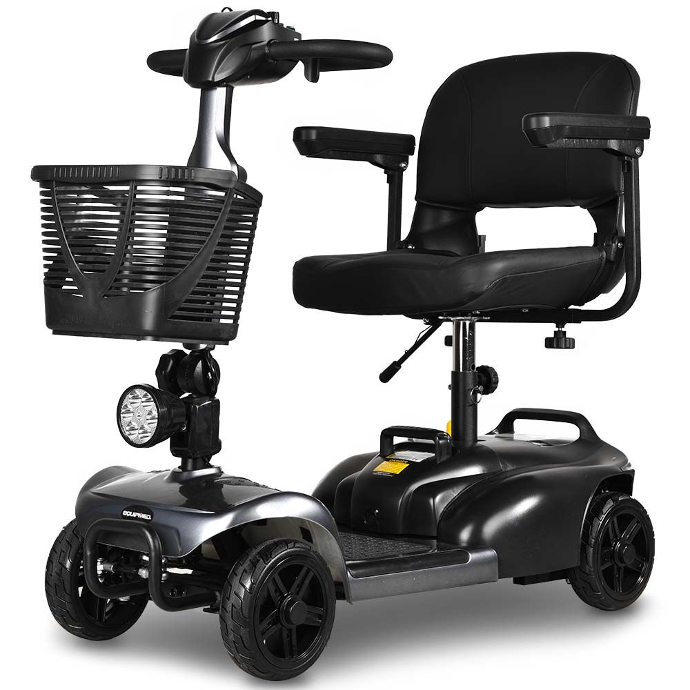 Electric Mobility Scooter Long Range 30km Range Grey

Regain independence with the Equipmed FreeLite+ Electric Mobility Scooter, designed for smooth, reliable travel. With a top speed of 8km/h and a 30km range, its perfect for everyday errands, social outings, and outdoor adventures.