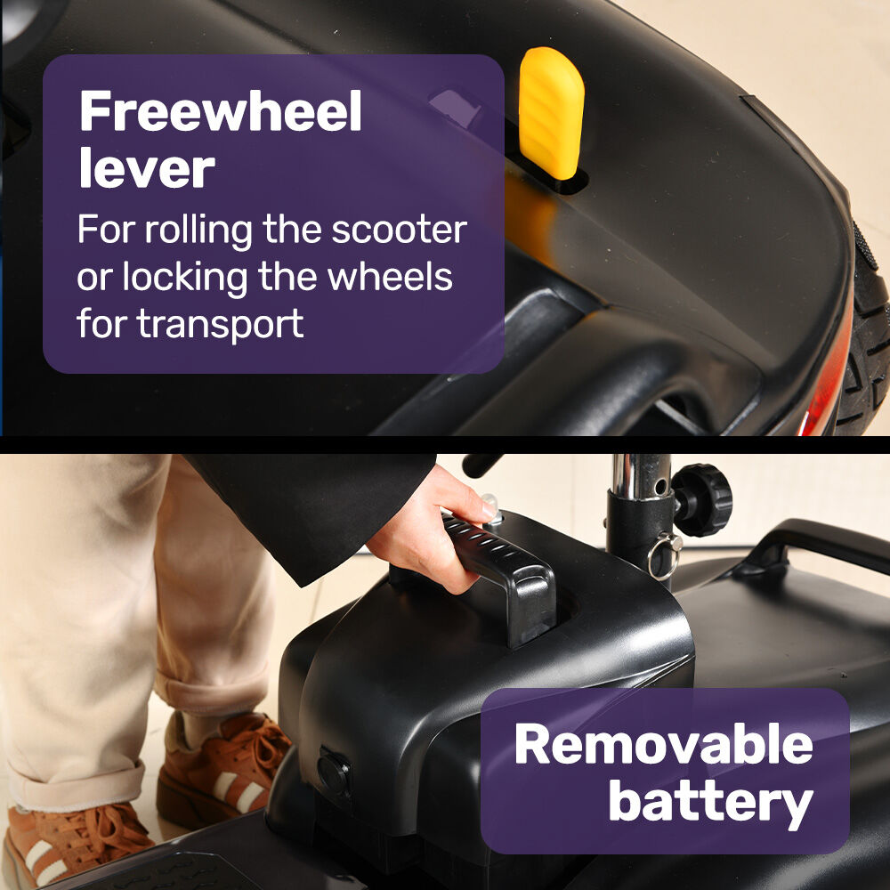 Electric Mobility Scooter Long Range 30km Range Grey

Regain independence with the Equipmed FreeLite+ Electric Mobility Scooter, designed for smooth, reliable travel. With a top speed of 8km/h and a 30km range, its perfect for everyday errands, social outings, and outdoor adventures.