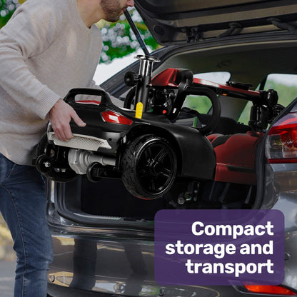 Electric Mobility Scooter Long Range 30km Red