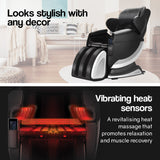 FORTIA Electric Massage Chair Full Body Reclining Zero Gravity Recliner Back Kneading Massager