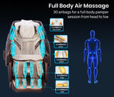 FORTIA Electric Massage Chair Zero Gravity Heating Massager Full Body Shiatsu Recliner, Remote Control