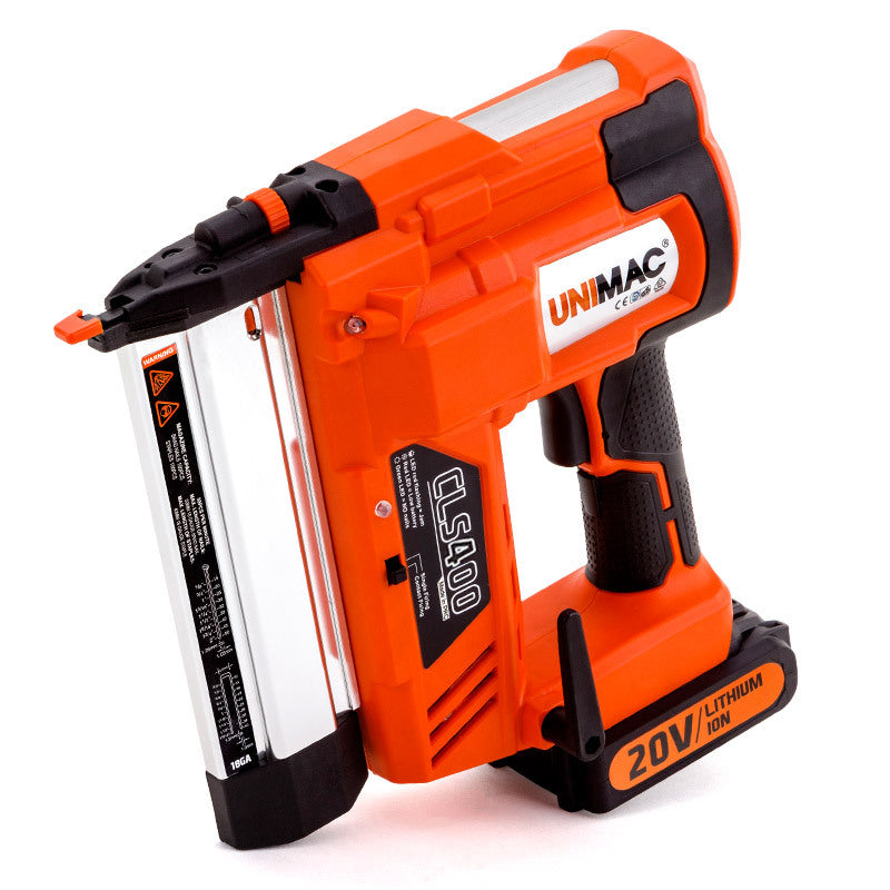 CLS400 15-50mm 16ga Brad Finishing Nail Gun, Cordless 20V Lithium Nailer