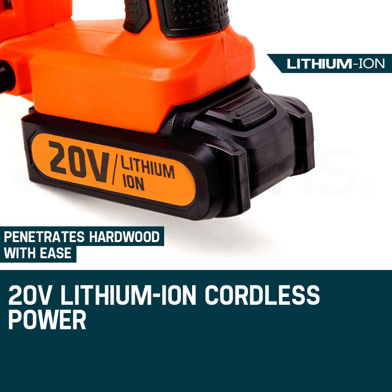 CLS500 15-50mm 18ga 2in1 Stapler/Brad Nail Gun, Cordless 20V Lithium Nailer