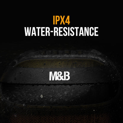 M&B 120W Portable IPX4 Bluetooth Speaker w/ Karaoke Mic, TWS, RGB, USB & Battery