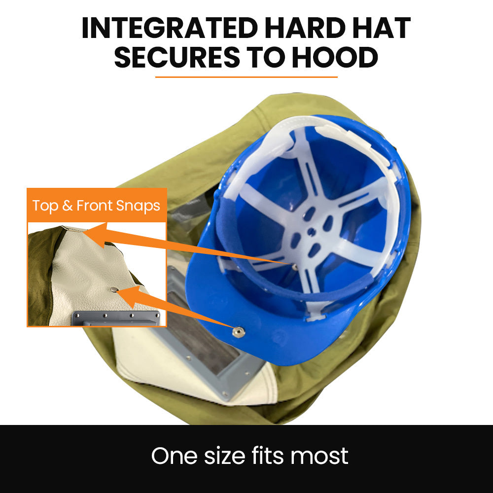 Sandblasting Safety Hood, Built-in Hard Hat, Abrasive Sand Blasting PPE Equipment