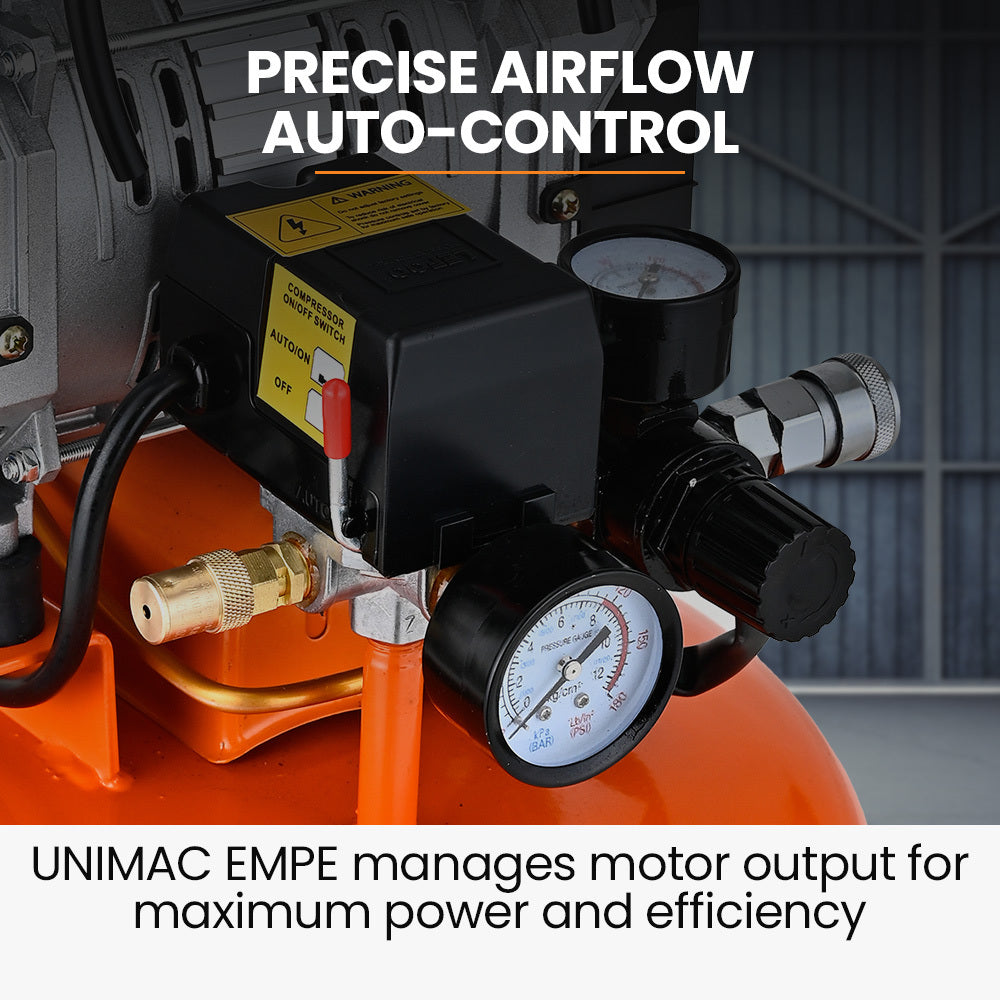 5L Pancake Air Compressor, 116PSI Portable Silent Oil-Free Electric, for Airtools Tyre Inflation