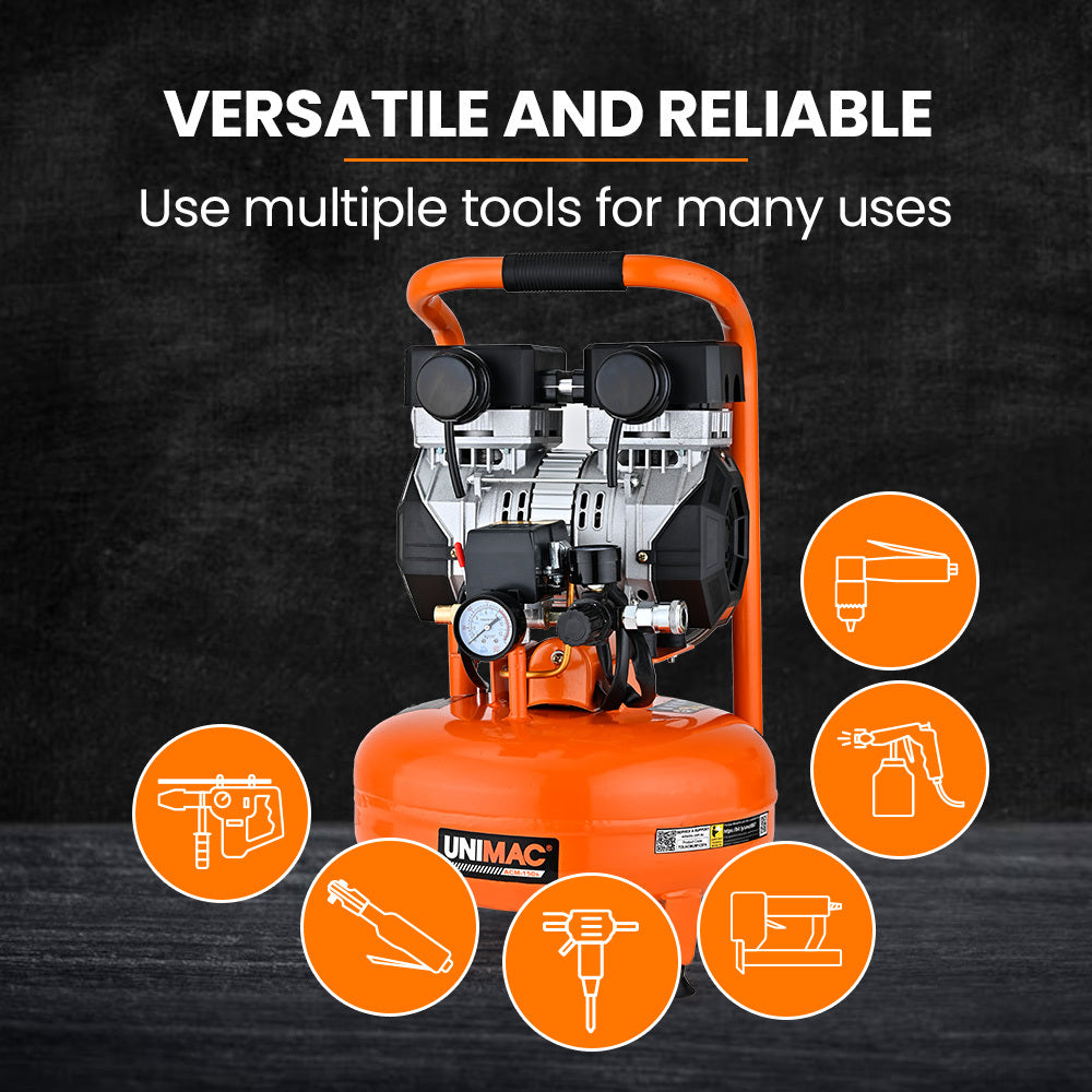 5L Pancake Air Compressor, 116PSI Portable Silent Oil-Free Electric, for Airtools Tyre Inflation