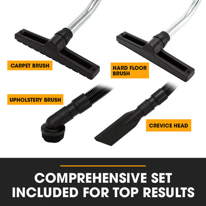 100L 2400W Wet and Dry Vacuum Cleaner, Heavy-Duty Dual Copper Motors