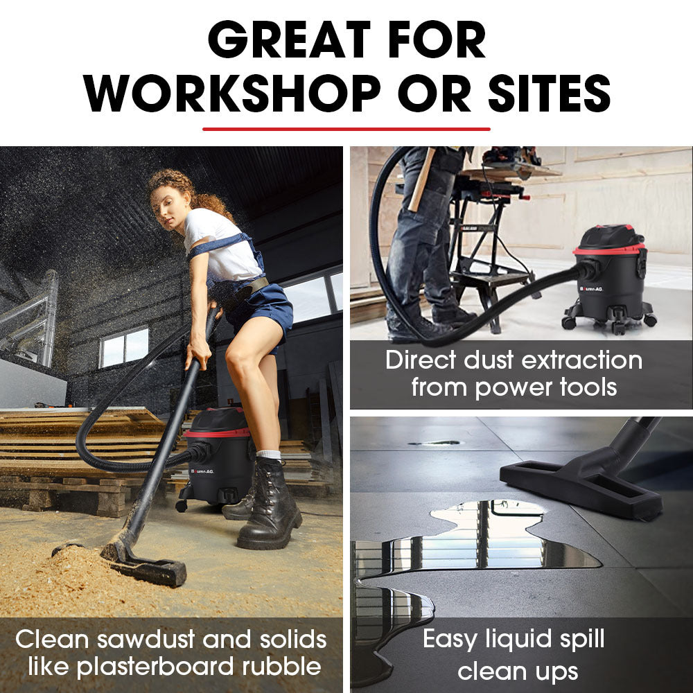 Baumr-AG 15L 1200W Wet and Dry Vacuum Cleaner with Blower