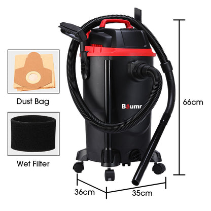 Baumr-AG 30L 1200W Wet and Dry Vacuum Cleaner with Blower