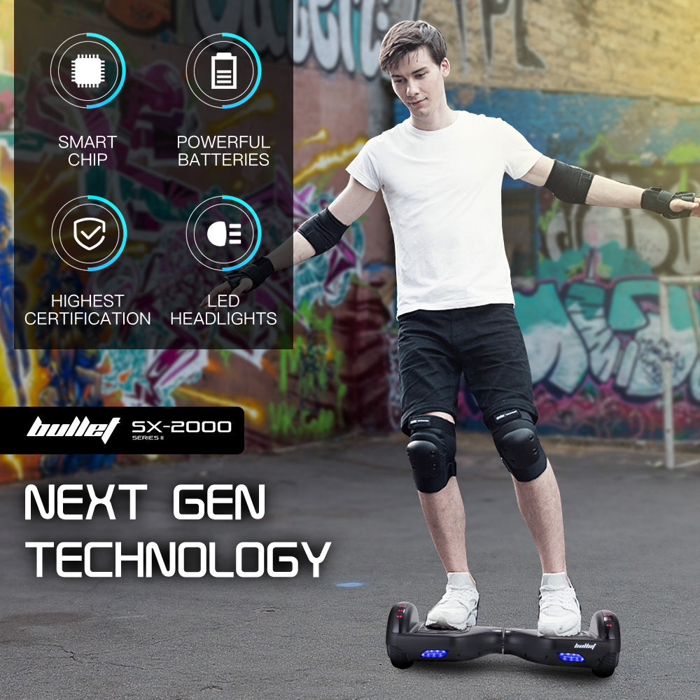 Bullet SX-2000 Hoverboard Scooter-500W-Black