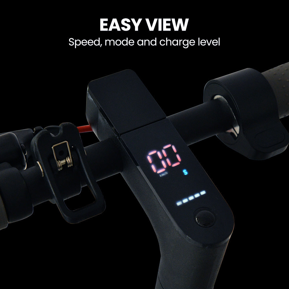 ALPHA Urban 8 Electric Scooter, Suspension, 25km Range, 8.5-Inch Wheels, Brushless Motor, Motorised Commuter eScooter for Adults, Black

The ALPHA Urban 8 Electric Scooter is a reliable and efficient choice for daily commuters. With its suspension, 25km range, and 8.5-inch wheels, it offers a smooth and comfortable ride. The brushless motor ensures long-lasting performance, making it the perfect electric scooter for adults. Available in black.