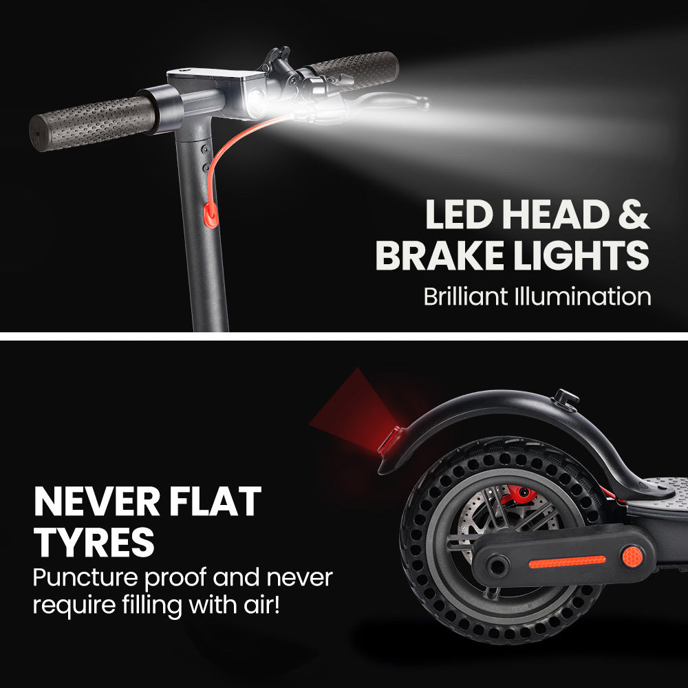 ALPHA Urban 8 Electric Scooter, Suspension, 25km Range, 8.5-Inch Wheels, Brushless Motor, Motorised Commuter eScooter for Adults, Black

The ALPHA Urban 8 Electric Scooter is a reliable and efficient choice for daily commuters. With its suspension, 25km range, and 8.5-inch wheels, it offers a smooth and comfortable ride. The brushless motor ensures long-lasting performance, making it the perfect electric scooter for adults. Available in black.