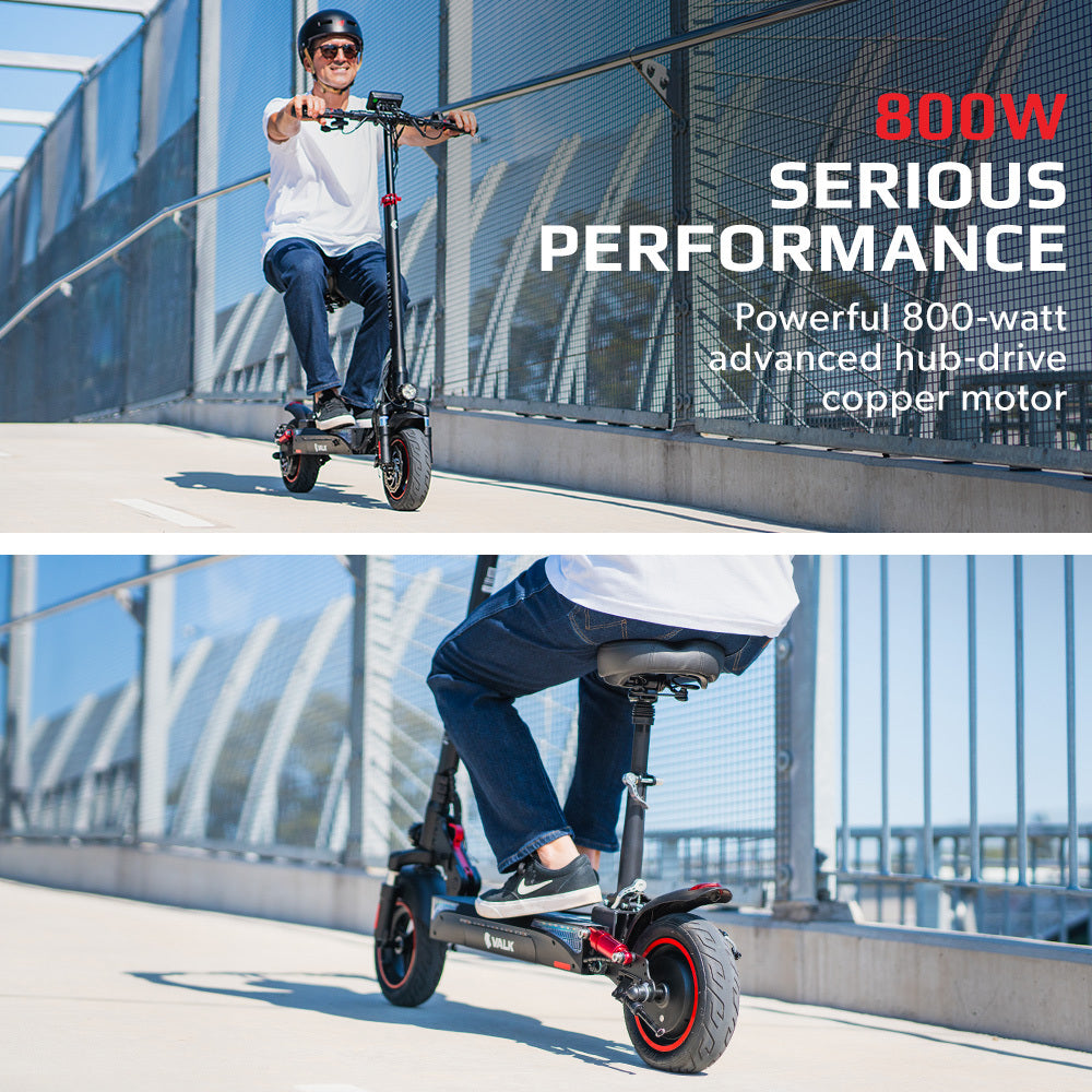 VALK Fusion 7 Electric Scooter 800W 48V 13Ah Lithium 50km Range 40km/h