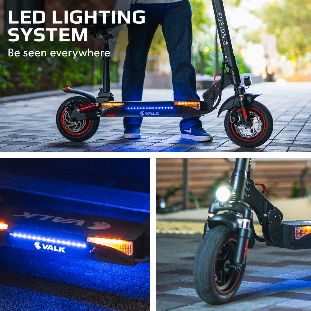 VALK Fusion 7 Electric Scooter 800W 48V 13Ah Lithium 50km Range 40km/h