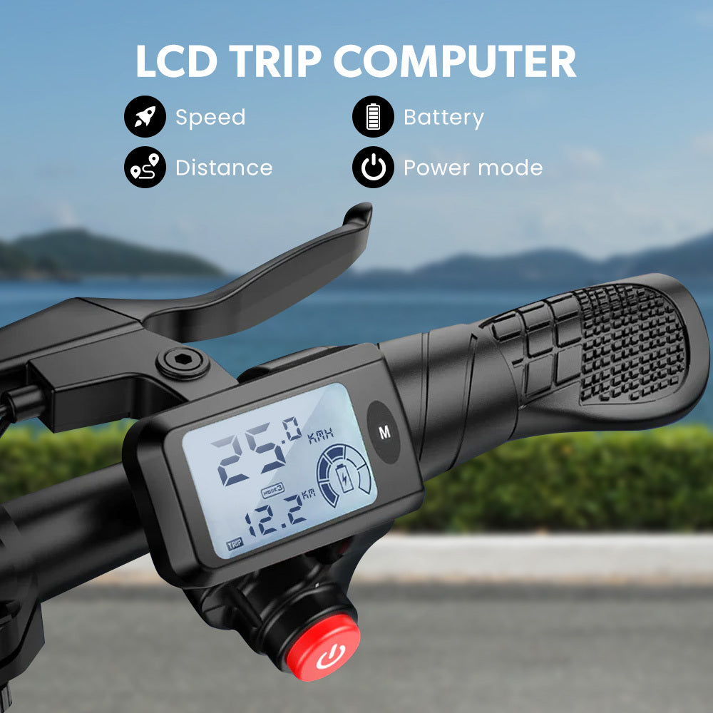 VALK Electric Scooter with Seat 30km Range Disc brakes 14" Tyres