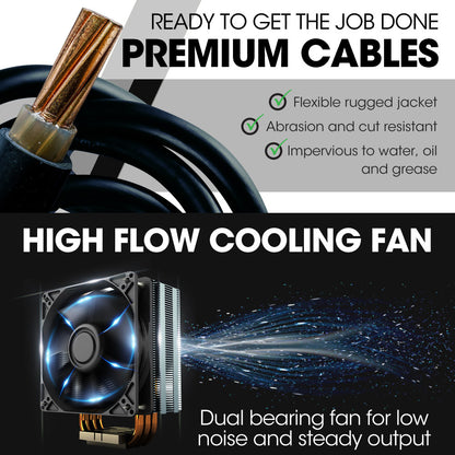 ROSSI 160 Amp Inverter Stick Welder, ideal for Stainless Steel, Aluminium, Carbon Steel, Multi-Metal Gasless Welding Machine, 15A Plug