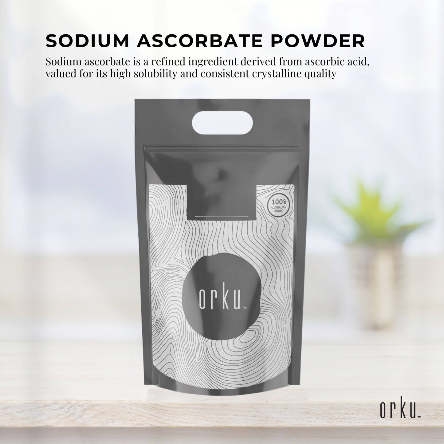 5Kg Sodium Ascorbate Powder - Vitamin C Buffered Pharmaceutical Ascorbic Acid