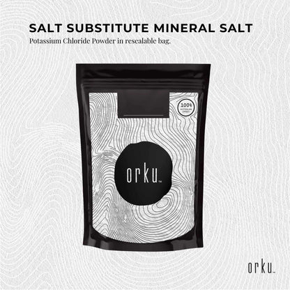 Orku 400g Potassium Chloride Powder (KCl) - Food Grade E508 Salt Substitute