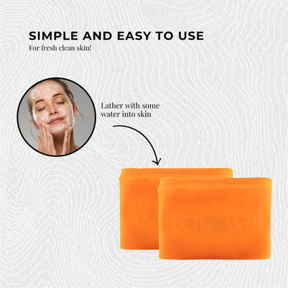 6x 135g Kojie San Soap Bar - Original Kojic Acid Bars