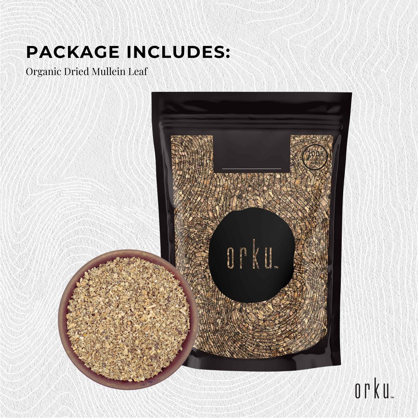 25g Organic Mullein Leaf - Dried Herbal Verbascum Thapsis