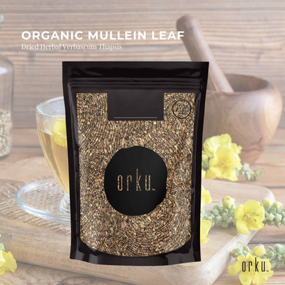 100g Organic Mullein Leaf - Dried Herbal Verbascum Thapsis