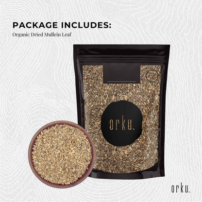 100g Organic Mullein Leaf - Dried Herbal Verbascum Thapsis